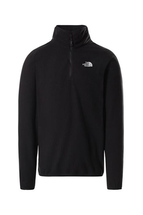 100 Glacıer 1/4 Zıp - Eu Erkek Polar SweatShirt - NF0A5IHP Siyah - 1