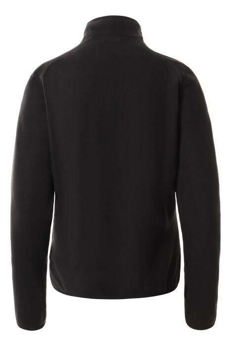100 Glacıer 1/4 Zıp - Eu Kadın Polar SweatShirt - NF0A5IHN Siyah - 2