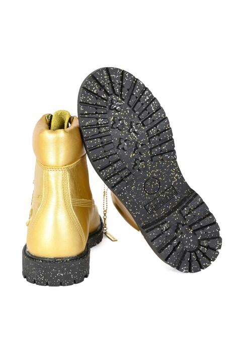 6 Inch Lace Up Waterproof Kadın Bot - TB0A5M2R Altın Sarısı - 2