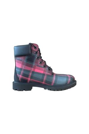 6 Inch Lace Up Waterproof Kadın Bot - TB0A5QXG Desenli - 2