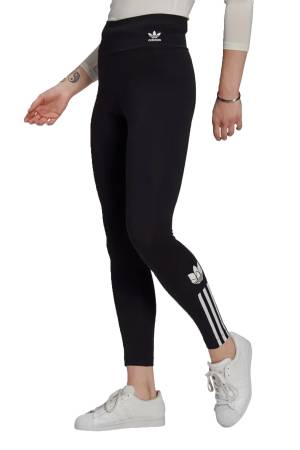 Adicolor 3D Trefoil Kadın Tayt - GT8461 Siyah - Adidas