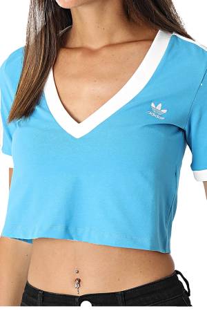 Adidas Kadın T-Shirt - HC2035 Mavi - 2