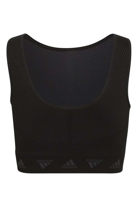 Ak Tank Kız Çocuk Crop Triko Atlet - HB0453 Siyah - 1