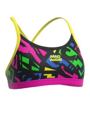 Anticholor Kız Çocuk Mayo- M1400 01 Siyah - Madwave
