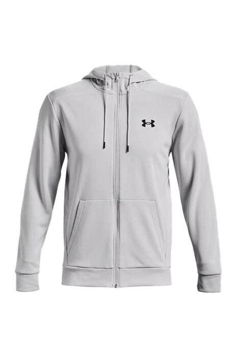 Armour Fleece Fz Hoodie Erkek Tam Boy Fermuarlı SweatShirt - 1373357 Gri - 4