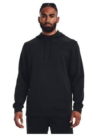 Armour Fleece Hoodie Erkek SweatShirt - 1373353 Siyah - Under Armour