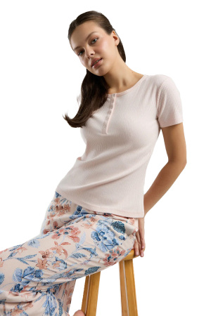 Arnetta Kadın Pijama Takımı - AR3200-S Somon - Arnetta