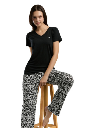 Arnetta Kadın Pijama Takımı - AR3240-S Siyah - Arnetta