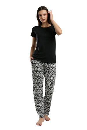 Arnetta Kadın Pijama Takımı - AR3241-S Siyah - 2