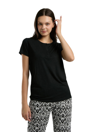 Arnetta Kadın Pijama Takımı - AR3241-S Siyah - 4