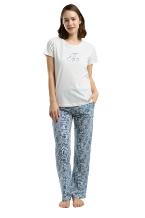 Arnetta Kadın Pijama Takımı - AR3305-S Beyaz - 2