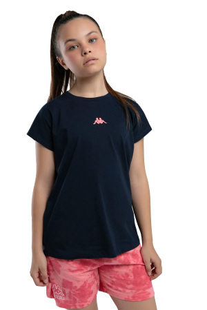 Authentic Kailyn Kız Çocuk T-Shirt - 38284SW Lacivert - Kappa