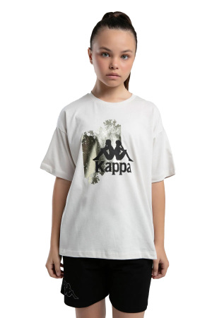 Authentic Kali Kız Çocuk T-Shirt - 38284QW Gri - Kappa