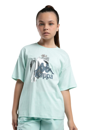 Authentic Kali Kız Çocuk T-Shirt - 38284QW Nil Yeşili - Kappa