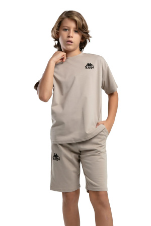 Authentic Keaton Erkek Çocuk Bermuda Takım - 36225JW Gri - Kappa
