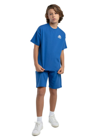 Authentic Keaton Erkek Çocuk Bermuda Takım - 36225JW Saks Mavisi - Kappa