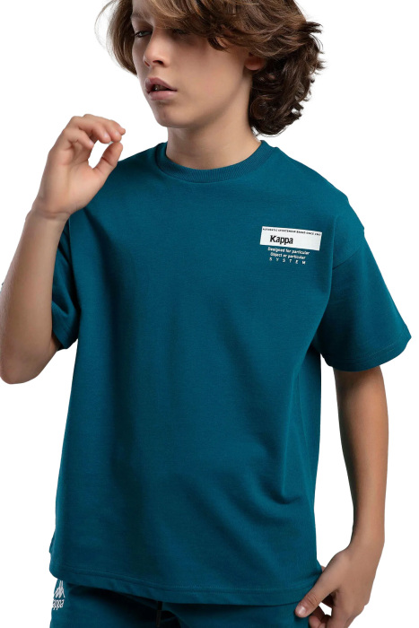 Authentic Keegan Erkek Çocuk Bermuda Takım - 36225KW Koyu Yeşil - 2