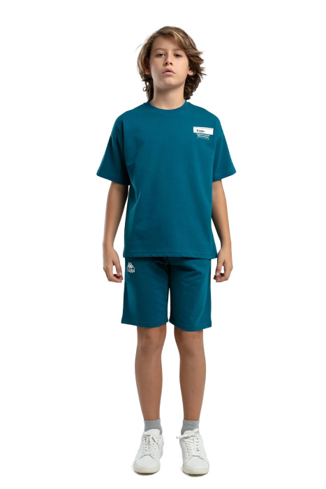 Authentic Keegan Erkek Çocuk Bermuda Takım - 36225KW Koyu Yeşil - 3