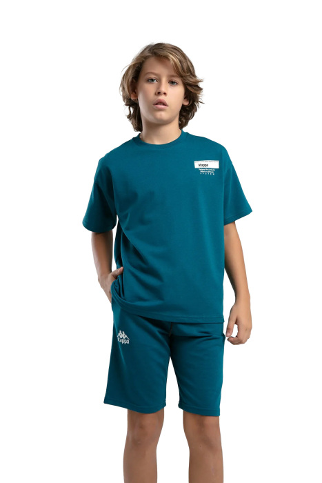 Authentic Keegan Erkek Çocuk Bermuda Takım - 36225KW Koyu Yeşil - 4