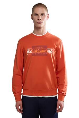 B-Smallwood C Erkek SweatShirt - NP0A4HP5 Koyu Turuncu - Napapijri