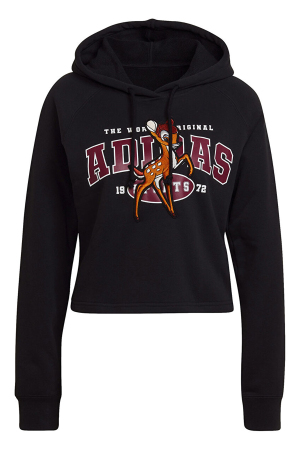 Bambi Kadın Kapüşonlu SweatShirt - HE6875 Siyah - 3