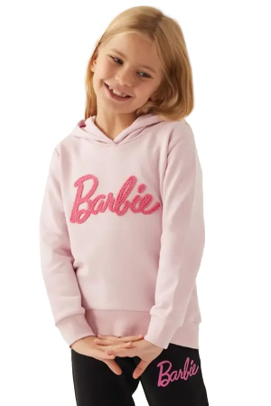 Barbie Kız Çocuk SweatShirt - L1769-3 Krem - Barbie