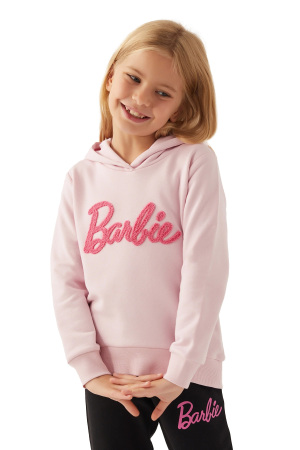 Barbie Kız Çocuk SweatShirt - L1769-3 Toz Pembe - Barbie