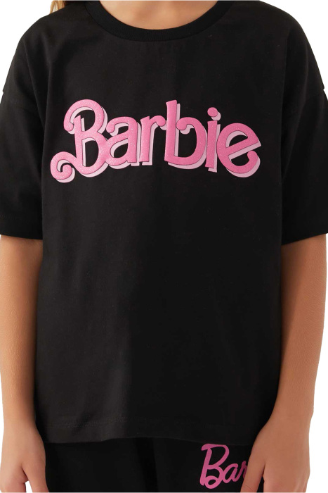 Barbie Kız Çocuk T-Shirt - L1772-3 Siyah - 5