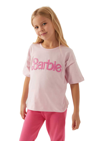Barbie Kız Çocuk T-Shirt - L1772-G Toz Pembe - Barbie