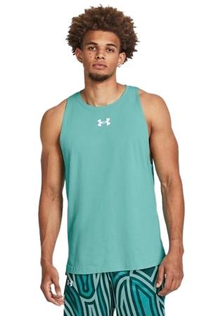 Baseline Cotton Tank Erkek Spor Atlet - 1361901 Yeşik/Beyaz - 1