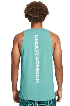 Baseline Cotton Tank Erkek Spor Atlet - 1361901 Yeşik/Beyaz - 2