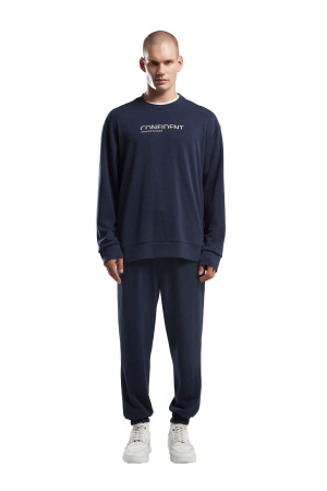 Benmanaj Erkek Bisiklet Yaka SweatShirt - BMK0033 Renkli - Benmanaj