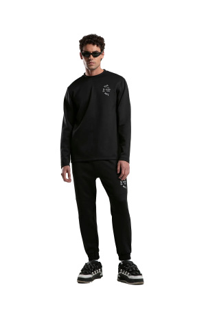 Benmanaj Erkek Bisiklet Yaka SweatShirt - BMY0009 Lacivert - Benmanaj
