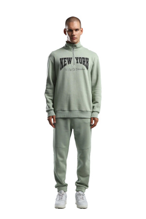 Benmanaj Erkek SweatShirt - BMK0035 Yeşil - Benmanaj