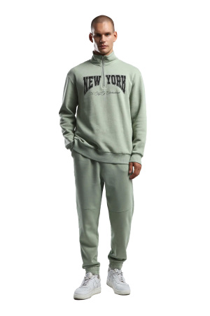 Benmanaj Erkek SweatShirt - BMK0035 Yeşil - 2