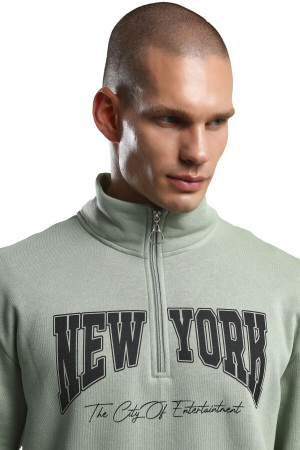 Benmanaj Erkek SweatShirt - BMK0035 Yeşil - 4