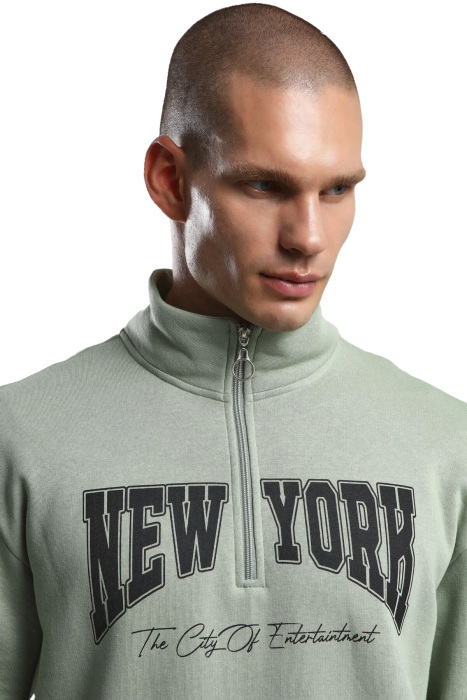 Benmanaj Erkek SweatShirt - BMK0035 Yeşil - 4