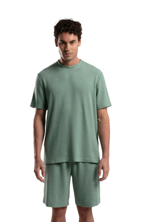 Benmanaj Erkek Triko T-Shirt - BMY0001 Yeşil - Benmanaj