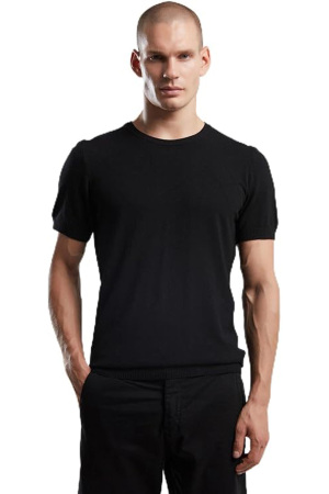 Benmanaj Erkek Triko T-Shirt - BMY0049 Açık Kahverengi - Benmanaj
