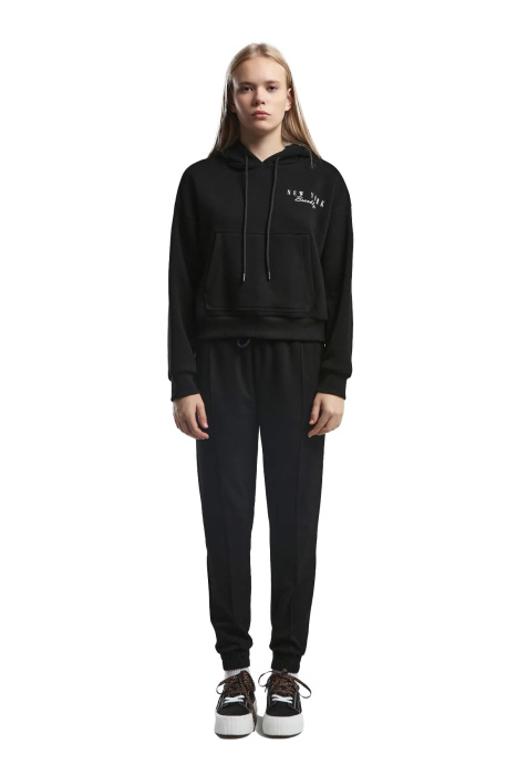 Benmanaj Kadın Kapşonlu SweatShirt - BMK0019 Siyah - 1