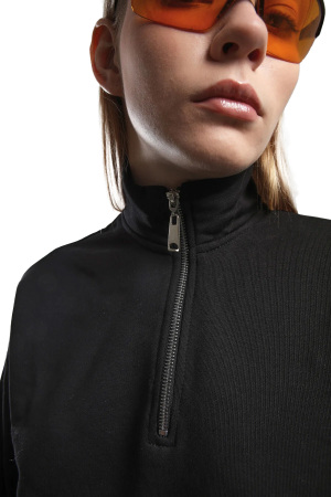 Benmanaj Kadın SweatShirt - BMK0006 Siyah - 5