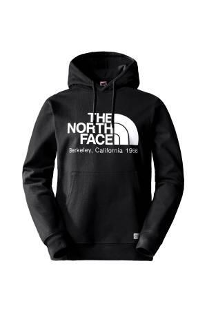 Berkeley California Hoodie Erkek SweatShirt - NF0A55GF Siyah - The North Face