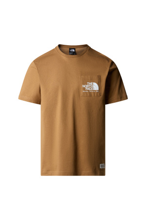 Berkeley California Pocket S/S Tee Erkek T-Shirt - NF0A87U2 Kahverengi - The North Face