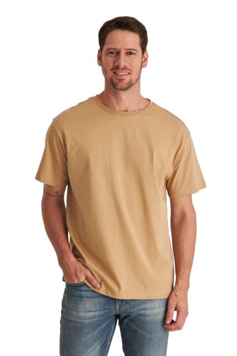 Beverly Hills Polo Club Erkek T-Shirt - 22SMF0K6200401 Bej - 1