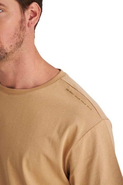 Beverly Hills Polo Club Erkek T-Shirt - 22SMF0K6200401 Bej - 3