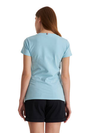 Beverly Hills Polo Club Kadın T-Shirt - 22SWE0K6202701 Açık Mavi - 2