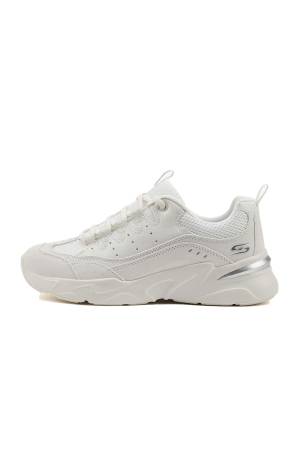 Bobs Bamina - Star Strikez Kadın Ayakkabı - 117355 Beyaz - Skechers