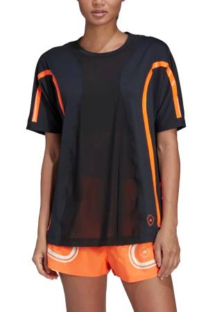 By Stella McCartney TruePace Kadın T-Shirt - HD9113 Siyah/Turuncu - 1