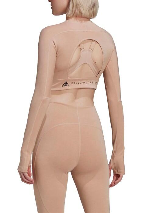 By Stella McCartney TrueStrength Kadın Uzun Kolu T-Shirt - HD9060 Pudra - 2