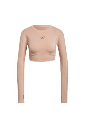 By Stella McCartney TrueStrength Kadın Uzun Kolu T-Shirt - HD9060 Pudra - 3